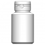 AOK-80 Round Intact Flip Bottle