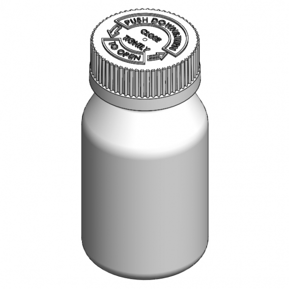 HC-100 Child-Resistant Bottle-1