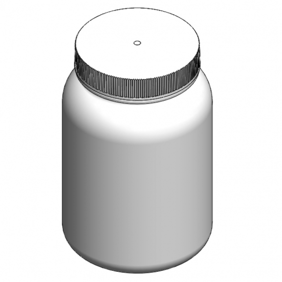 JR-250 Small Mouth Round Screw Bottle-1